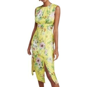 Anthropologie | Sparrow Yellow Floral Dress